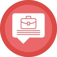 Business Glyph Due Circle Icon Design vector