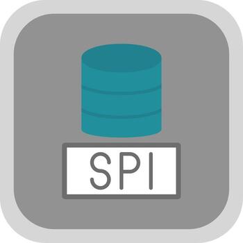 sql bases de datos plano redondo esquina icono diseño vector