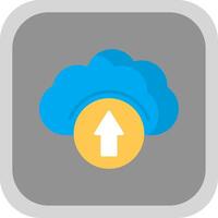 Cloud Drive Flat round corner Icon Design vector