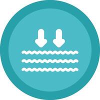 Arrows Glyph Due Circle Icon Design vector
