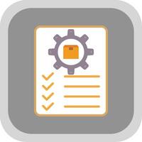 Inventory Management Flat round corner Icon Design vector