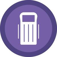 Float Glyph Due Circle Icon Design vector