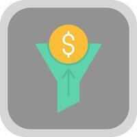 Traffic Conversion Flat round corner Icon Design vector