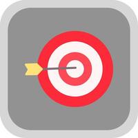 Targeting Flat round corner Icon Design vector
