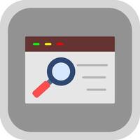 Quality Assurance Flat round corner Icon Design vector