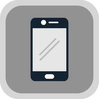 Smart phone Flat round corner Icon Design vector
