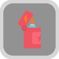 Lighter Flat round corner Icon Design vector