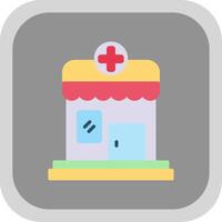 Pharmacy Flat round corner Icon Design vector