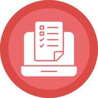 OnLine Circle Multi Circle Testing Glyph Due Circle Icon Design vector