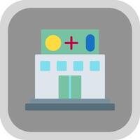 Pharmacy Flat round corner Icon Design vector