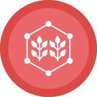 Connected Farming Glyph Due Circle Icon Design vector