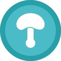 Mushroom Glyph Due Circle Icon Design vector