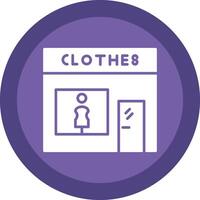 Fashion store Glyph Due Circle Icon Design vector