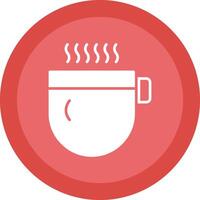 Hot Beverage Glyph Due Circle Icon Design vector