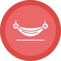 Hammock Glyph Due Circle Icon Design vector