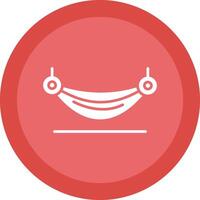 Hammock Glyph Due Circle Icon Design vector