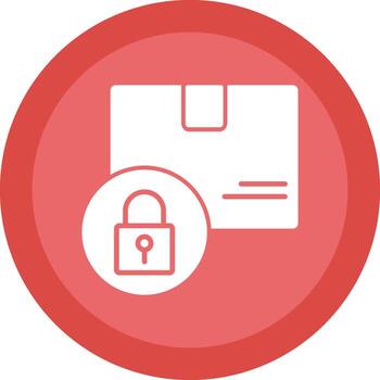 Logistics and Security Glyph Due Circle Icon Design vector