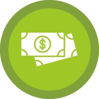 Payment Glyph Due Circle Icon Design vector