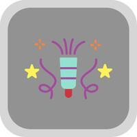 Blower Flat round corner Icon Design vector