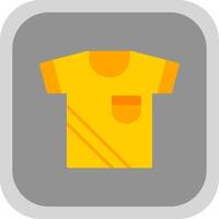 Shirt Flat round corner Icon Design vector