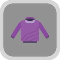 Sweater Flat round corner Icon Design vector