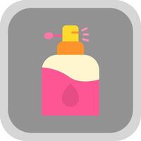 Perfume Flat round corner Icon Design vector