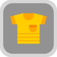 Shirt Flat round corner Icon Design vector