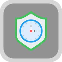 Reliablity Flat round corner Icon Design vector