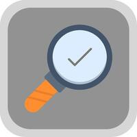 Search Flat round corner Icon Design vector