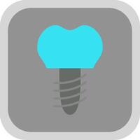 Implants Flat round corner Icon Design vector