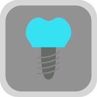 Implants Flat round corner Icon Design vector