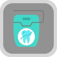 Floss Flat round corner Icon Design vector