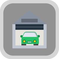 Garage Flat round corner Icon Design vector