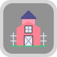 Farmhouse Flat round corner Icon Design vector