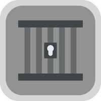 Prison Flat round corner Icon Design vector