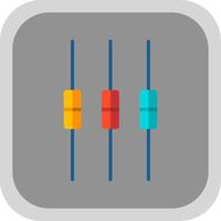 Box Plot Flat round corner Icon Design vector