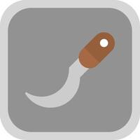 Sickle Flat round corner Icon Design vector