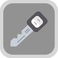 Car Key Flat round corner Icon Design vector