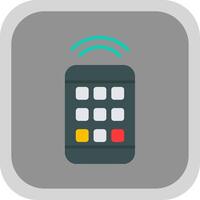 Remote Control Flat round corner Icon Design vector