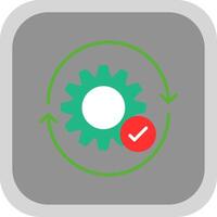 Lifecycle Flat round corner Icon Design vector