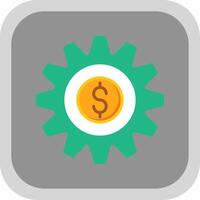 Money Management Flat round corner Icon Design vector