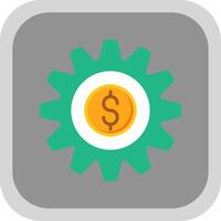 Money Management Flat round corner Icon Design vector