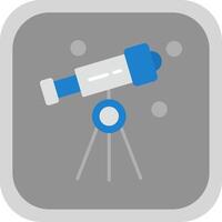 Telescope Flat round corner Icon Design vector