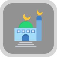 Mosque Flat round corner Icon Design vector