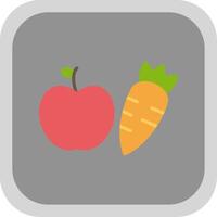 Healthy Eating Flat round corner Icon Design vector