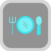 Banquet Flat round corner Icon Design vector