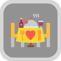 Banquet Flat round corner Icon Design vector