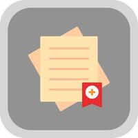 Bookmark Flat round corner Icon Design vector