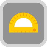 Protractor Flat round corner Icon Design vector