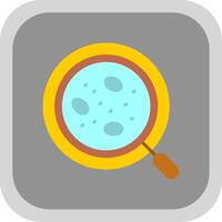 Research Flat round corner Icon Design vector